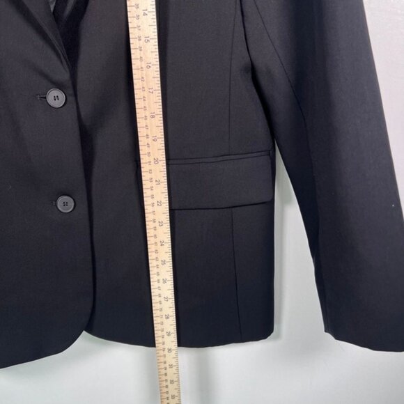 NWT ZARA BASIC Lined 2 Front Button Shoulder Pads Back Slit Blazer 2010/750 Sz M - Picture 9 of 16